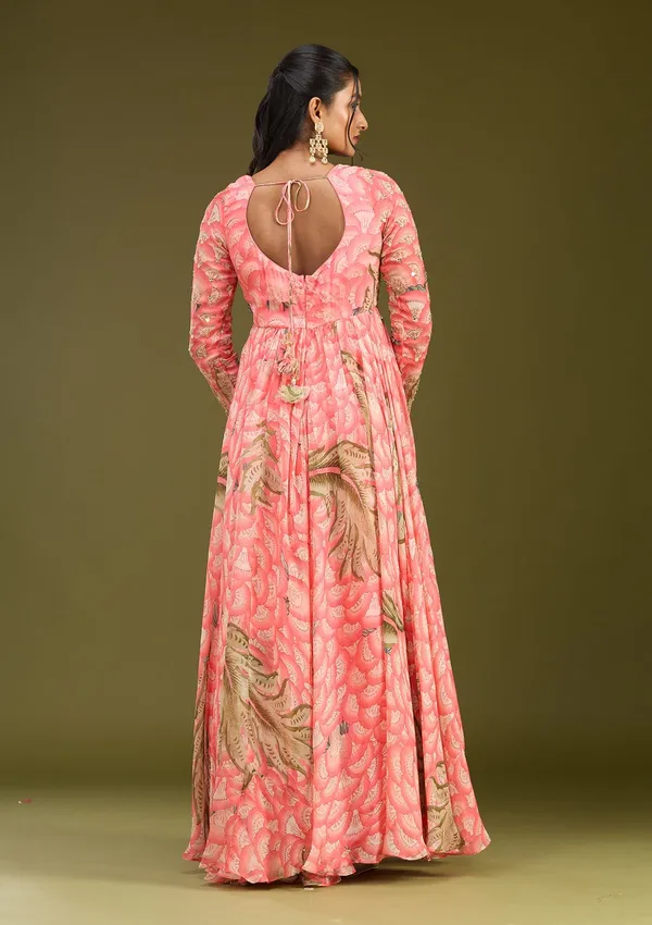 Pink_Mirrorwork_Crepe_Readymade_Salwar_Suit
