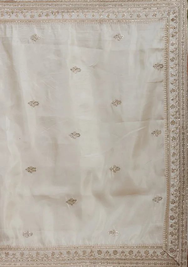 Cream_Zariwork_Gold_Soft_Raw_Silk_Readymade_Salwar_Suit