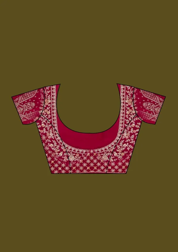 Rani_Pink_Zariwork_Gold_Net_Saree