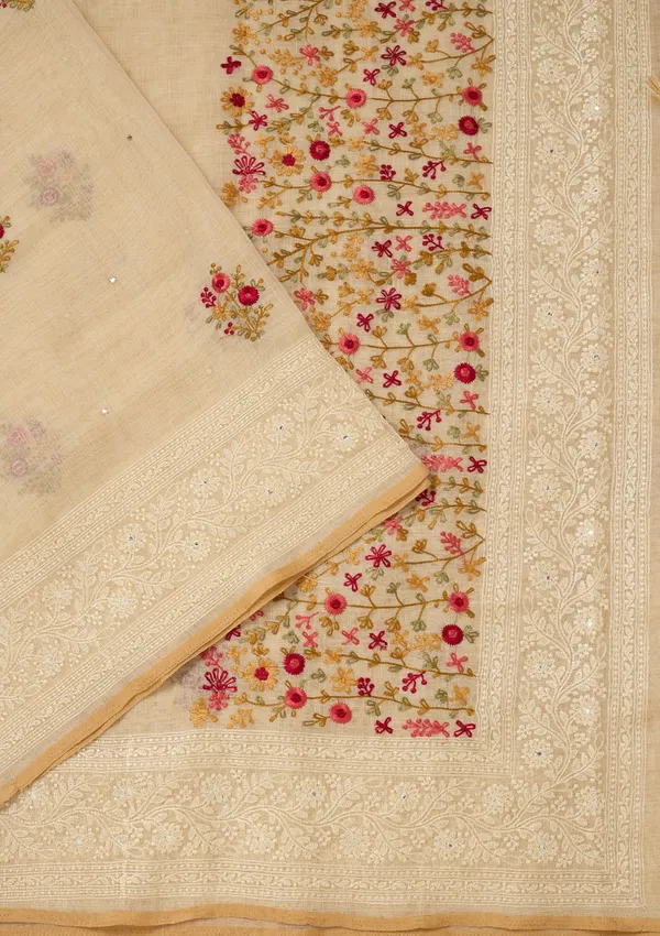Beige_Threadwork_Chanderi_Saree