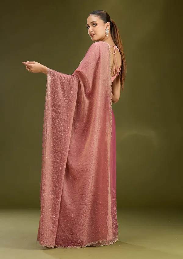 Onion_Pink_Stonework_Gold_Tissue_Saree