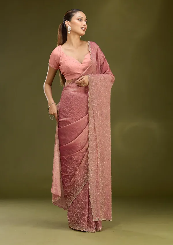 Onion_Pink_Stonework_Gold_Tissue_Saree