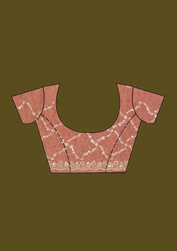Peach_Cutdana_Tissue_Saree