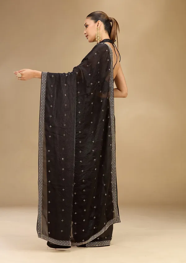 Black_Stonework_Gold_Satin_Saree