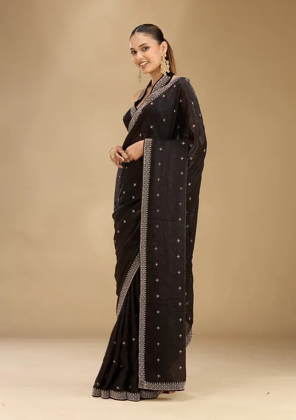 Black_Stonework_Gold_Satin_Saree