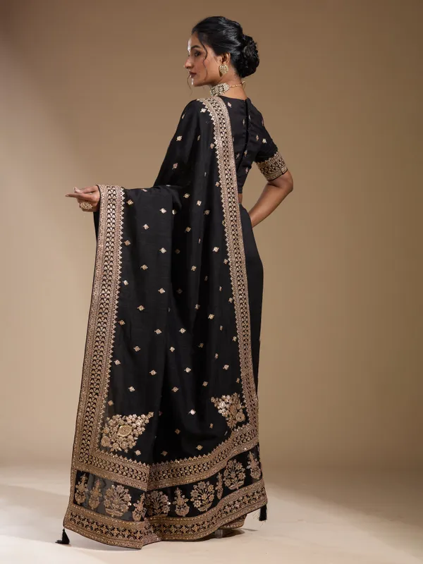 Black_Cording_Soft_Raw_Silk_Saree