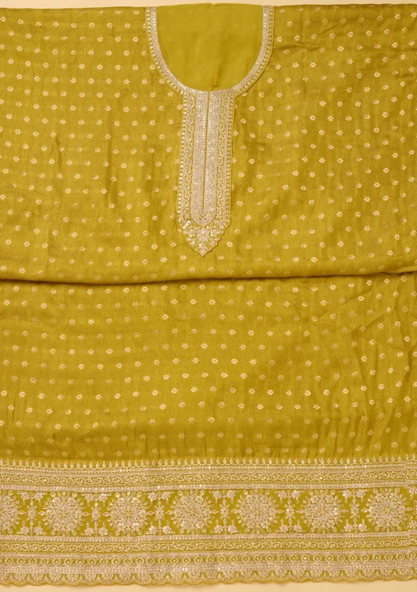 Mustard_Zariwork_Gold_Chanderi_Unstitched_Salwar_Suit