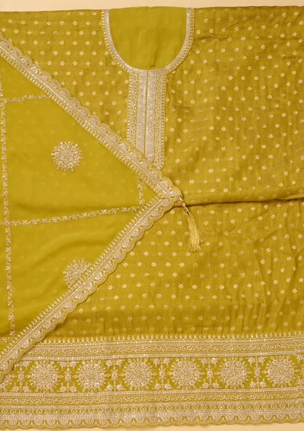 Mustard_Zariwork_Gold_Chanderi_Unstitched_Salwar_Suit