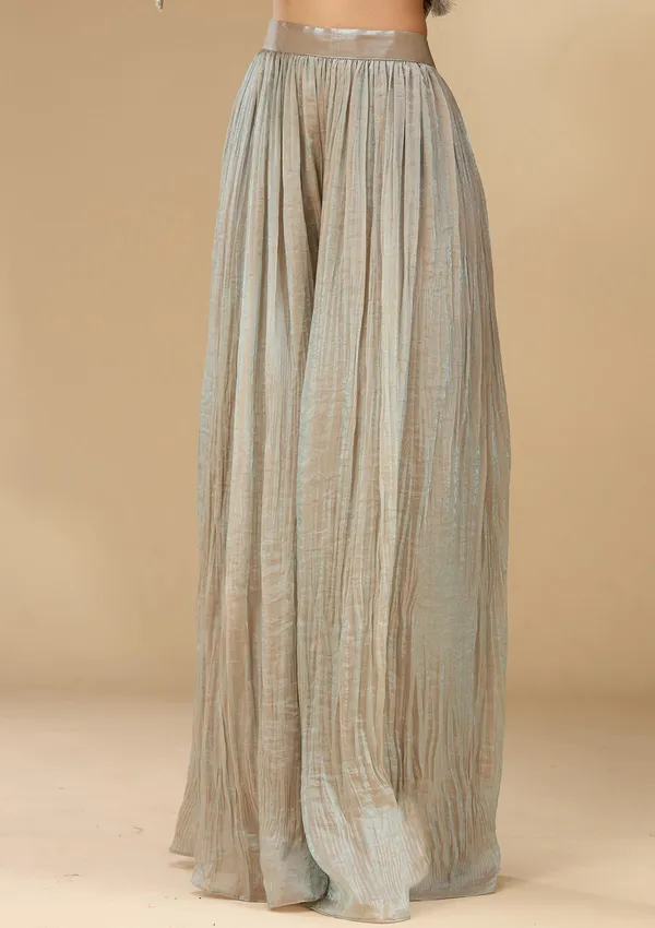 Light_Grey_Threadwork_Soft_Raw_Silk_Readymade_Salwar_Suit
