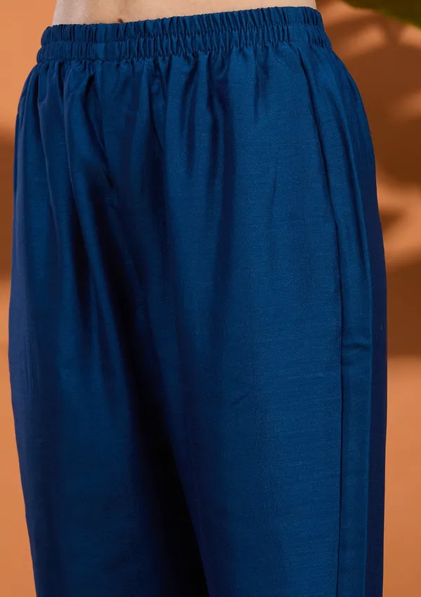 Peacock_Blue_Pearlwork_Georgette_Readymade_Salwar_Suit