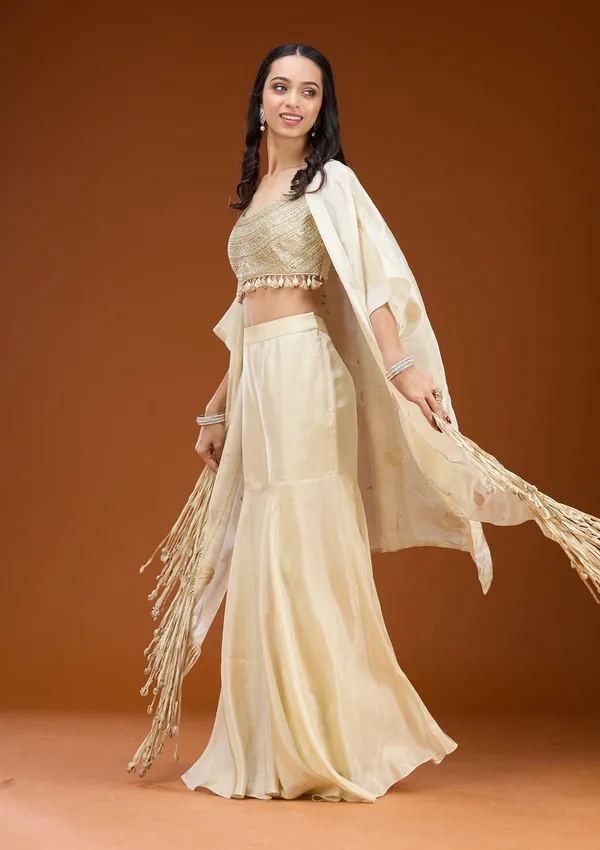 Cream_Cutdana_Georgette_Readymade_Salwar_Suit