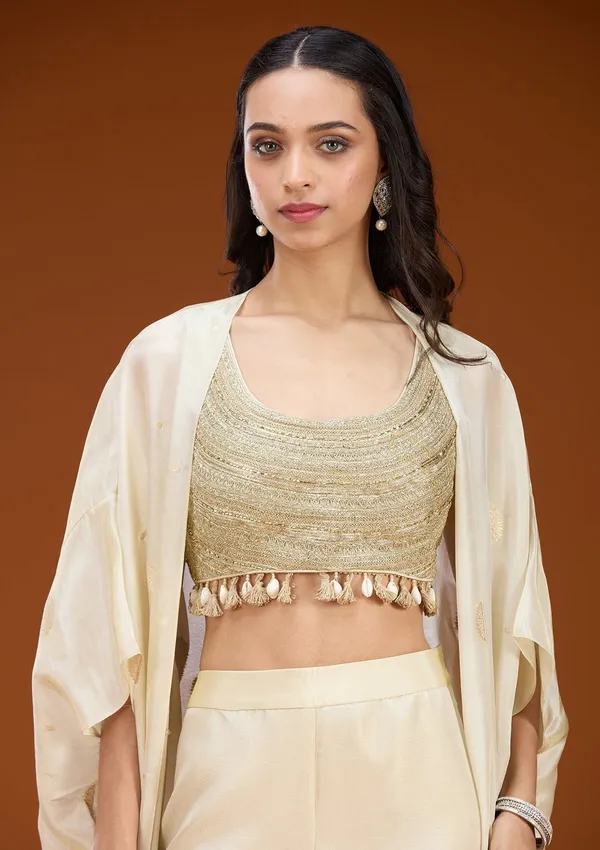 Cream_Cutdana_Georgette_Readymade_Salwar_Suit