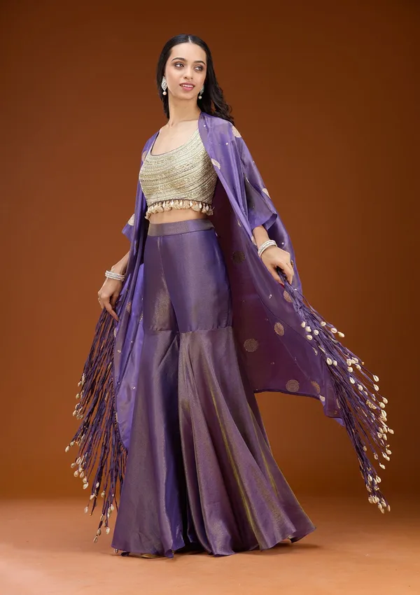 Purple_Sequins_Georgette_Readymade_Salwar_Suit