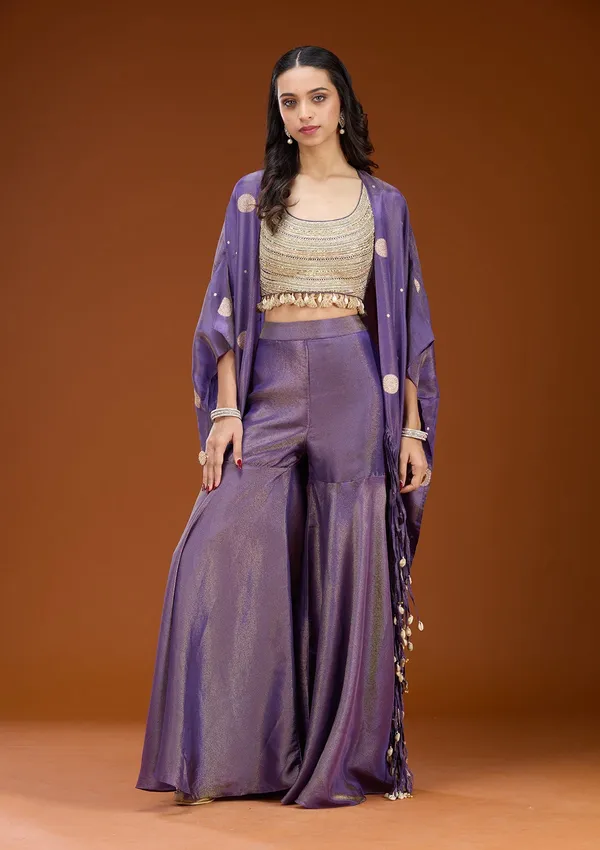 Purple_Sequins_Georgette_Readymade_Salwar_Suit
