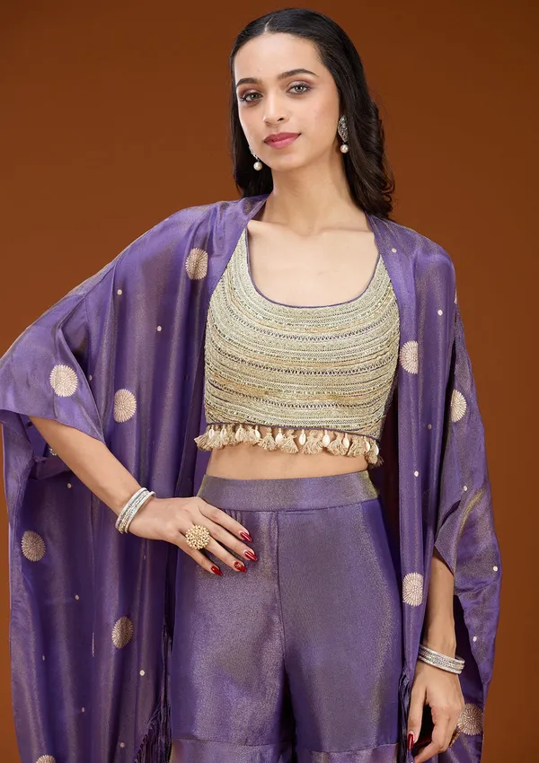 Purple_Sequins_Georgette_Readymade_Salwar_Suit
