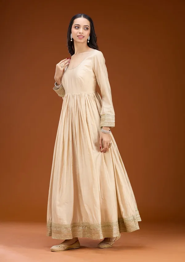 Cream_Threadwork_Tissue_Readymade_Salwar_Suit