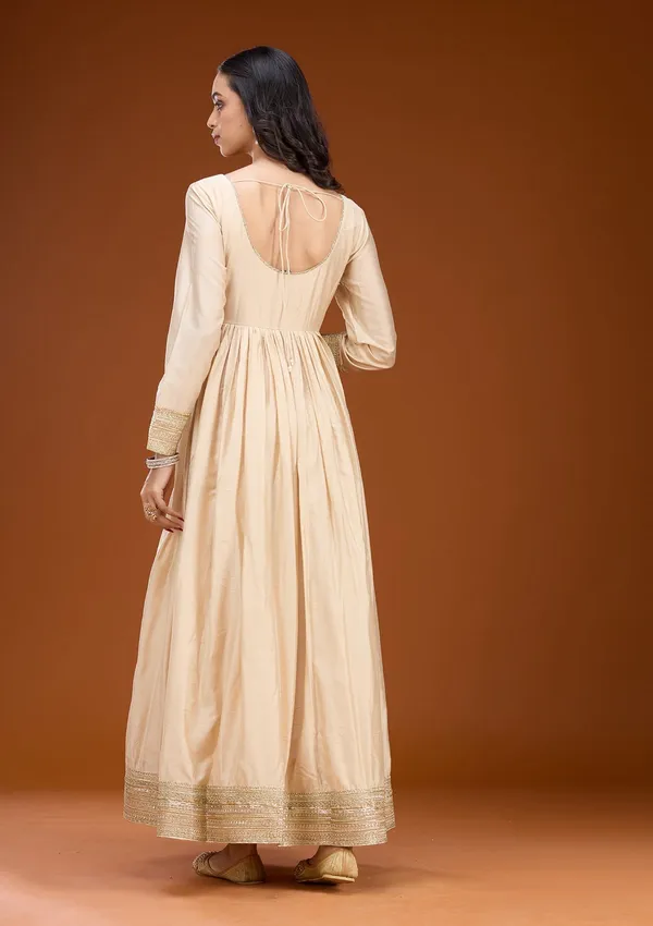 Cream_Threadwork_Tissue_Readymade_Salwar_Suit