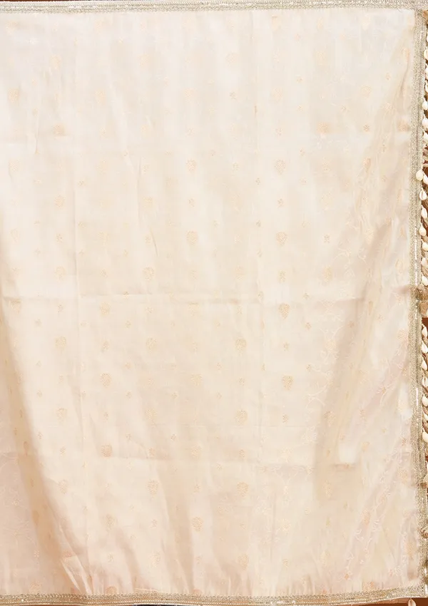Cream_Threadwork_Tissue_Readymade_Salwar_Suit