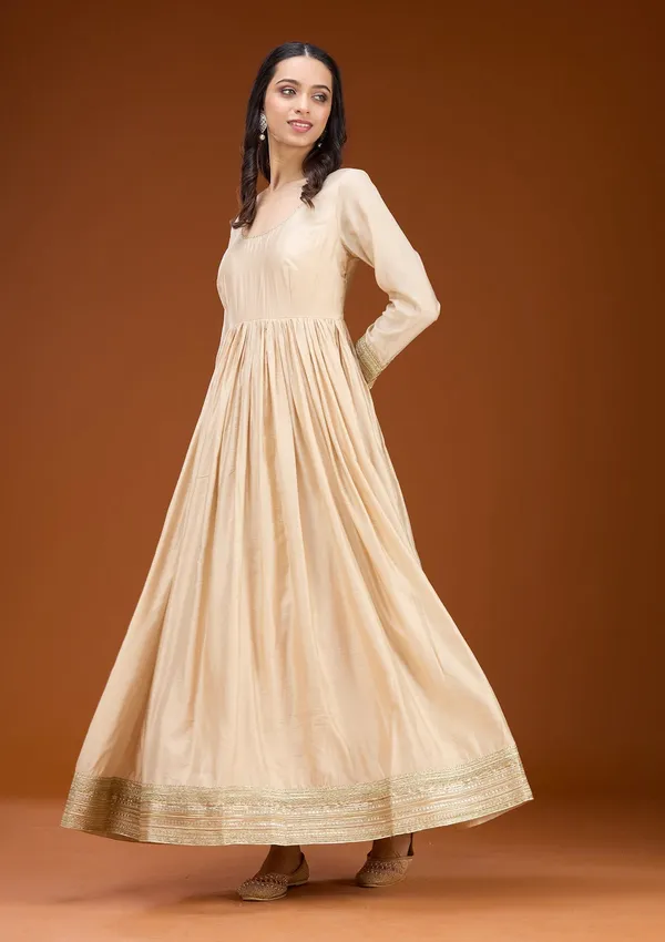 Cream_Threadwork_Tissue_Readymade_Salwar_Suit