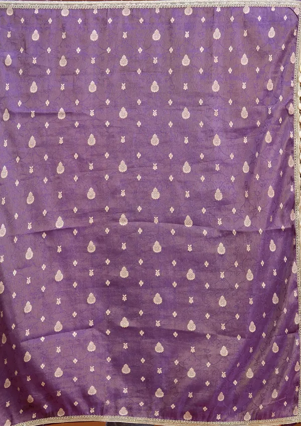 Purple_Cording_Tissue_Readymade_Salwar_Suit