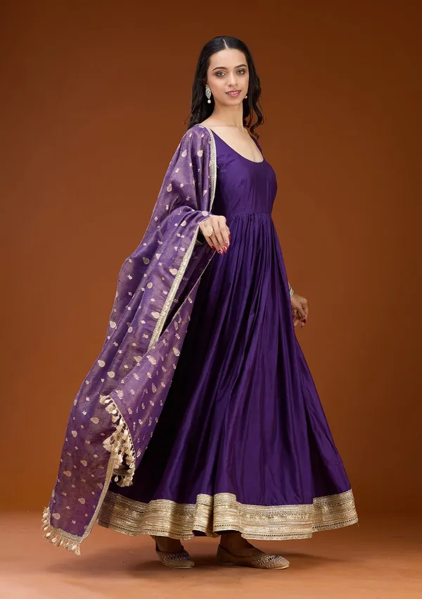 Purple_Cording_Tissue_Readymade_Salwar_Suit