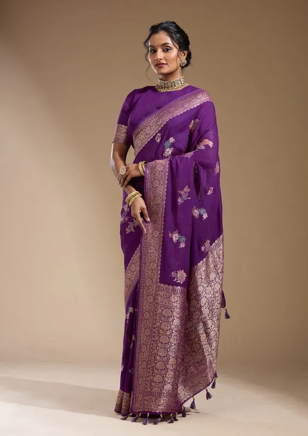 Purple_Zariwork_Gold_Georgette_Silk_Saree