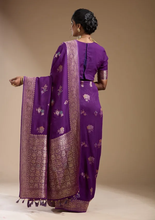 Purple_Zariwork_Gold_Georgette_Silk_Saree