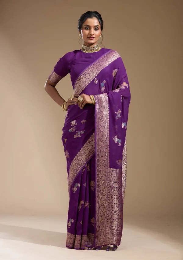 Purple_Zariwork_Gold_Georgette_Silk_Saree