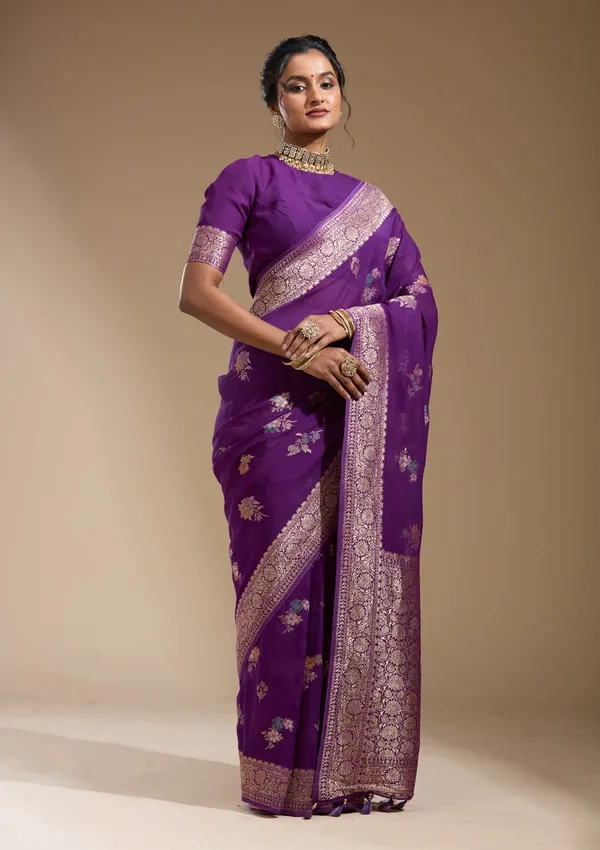 Purple_Zariwork_Gold_Georgette_Silk_Saree