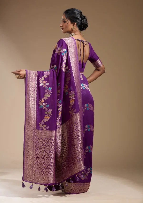 Purple_Zariwork_Gold_Georgette_Silk_Saree