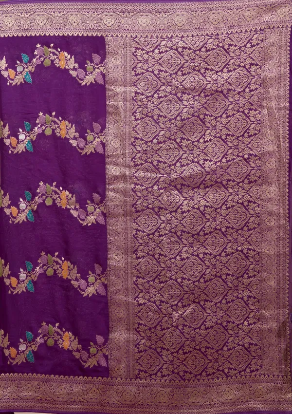 Purple_Zariwork_Gold_Georgette_Silk_Saree