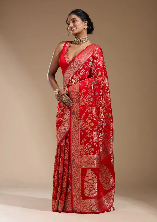 Red_Zariwork_Gold_Satin_Silk_Saree