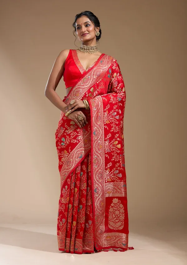 Red_Zariwork_Gold_Satin_Silk_Saree