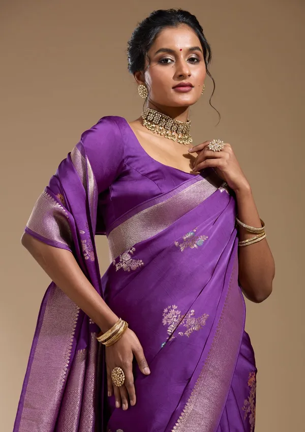 Purple_Zariwork_Gold_Georgette_Silk_Saree