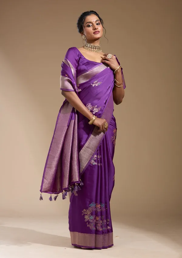 Purple_Zariwork_Gold_Georgette_Silk_Saree