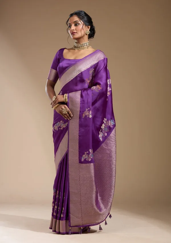 Purple_Zariwork_Gold_Georgette_Silk_Saree