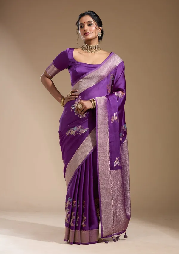 Purple_Zariwork_Gold_Georgette_Silk_Saree