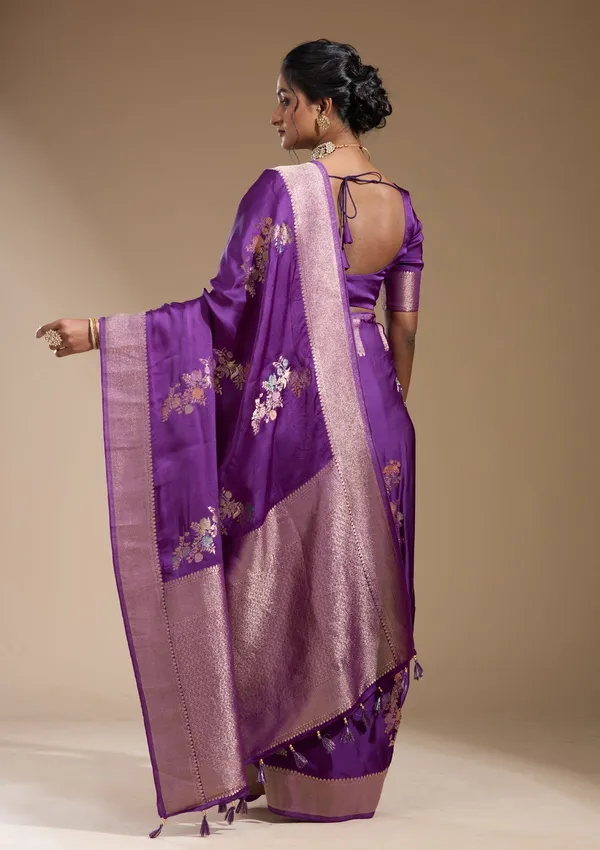 Purple_Zariwork_Gold_Georgette_Silk_Saree
