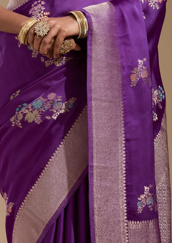 Purple_Zariwork_Gold_Georgette_Silk_Saree