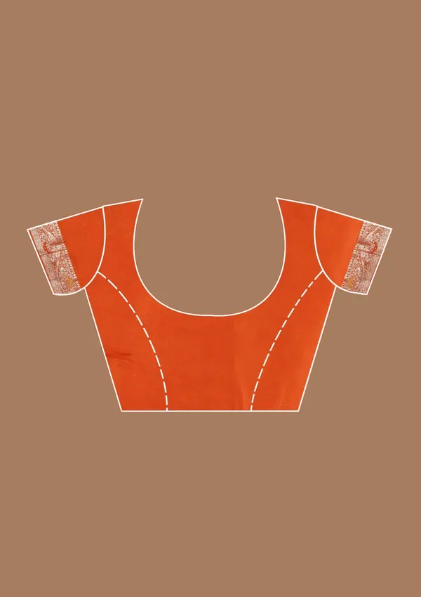 Orange_Zariwork_Gold_Satin_Silk_Saree