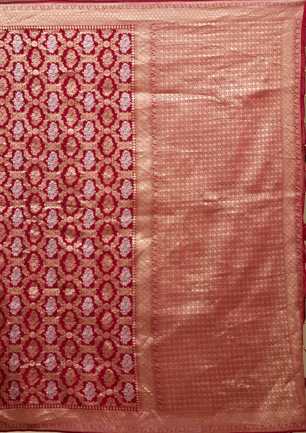 Maroon_Zariwork_Gold_Georgette_Silk_Saree