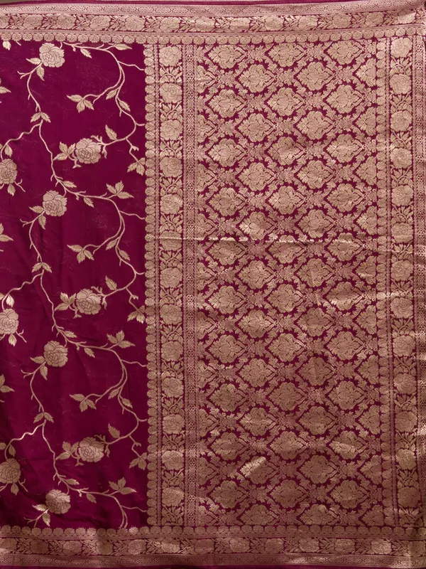 Wine_Zariwork_Gold_Satin_Silk_Saree