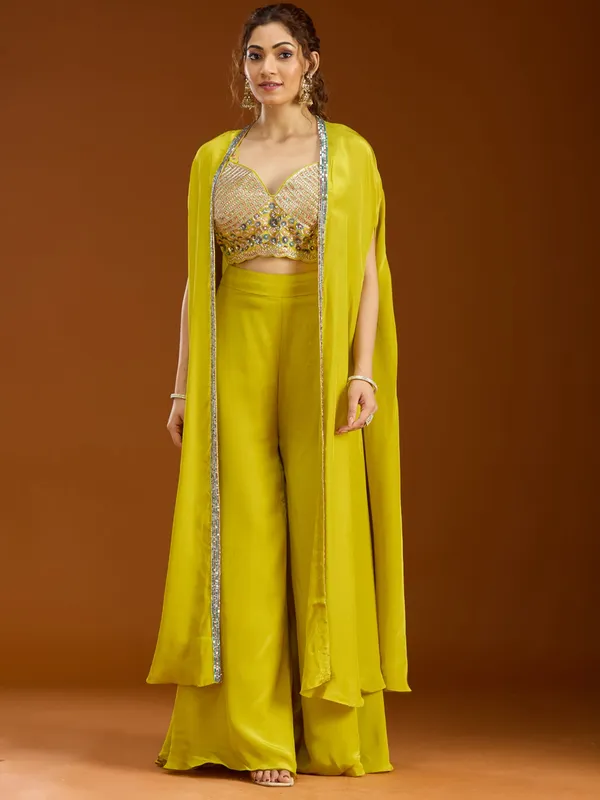 Lemon_Yellow_Cutdana_Georgette_Readymade_Salwar_Suit