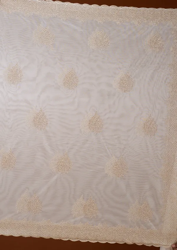 Off_White_Tissue_Gold_Stonework_Saree_With_Matching_Blouse_Piece