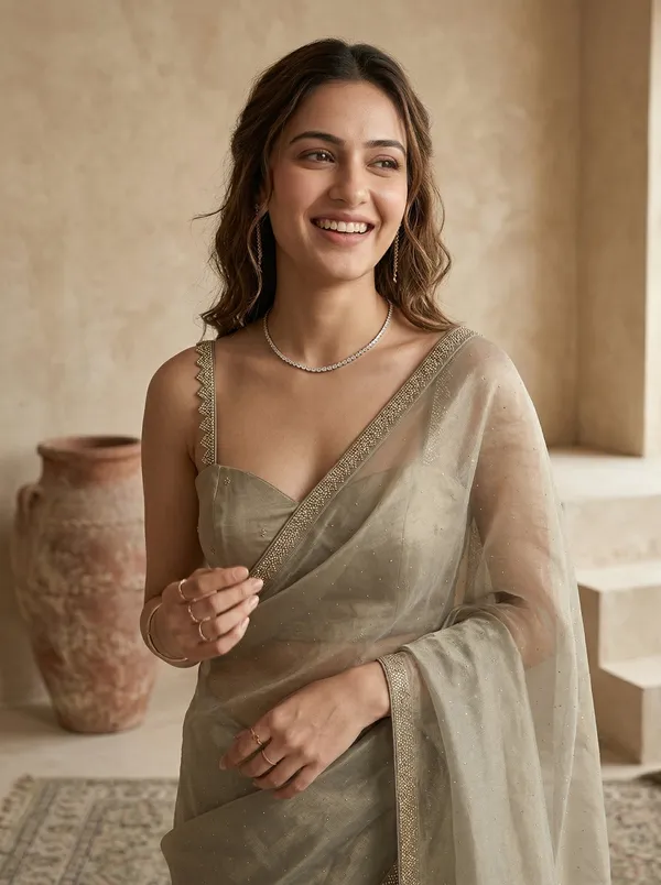 Pista_Green_Tissue_Gold_Stonework_Saree_With_Matching_Blouse_Piece