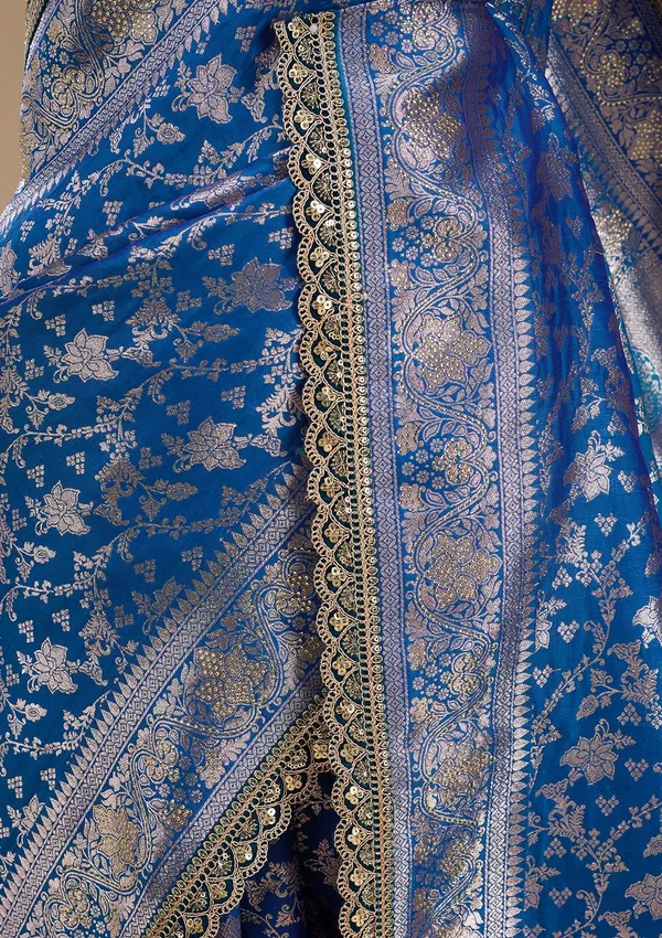 Royal_Blue_Silk_Jaal_Sequins_Saree_With_Matching_Blouse_Piece