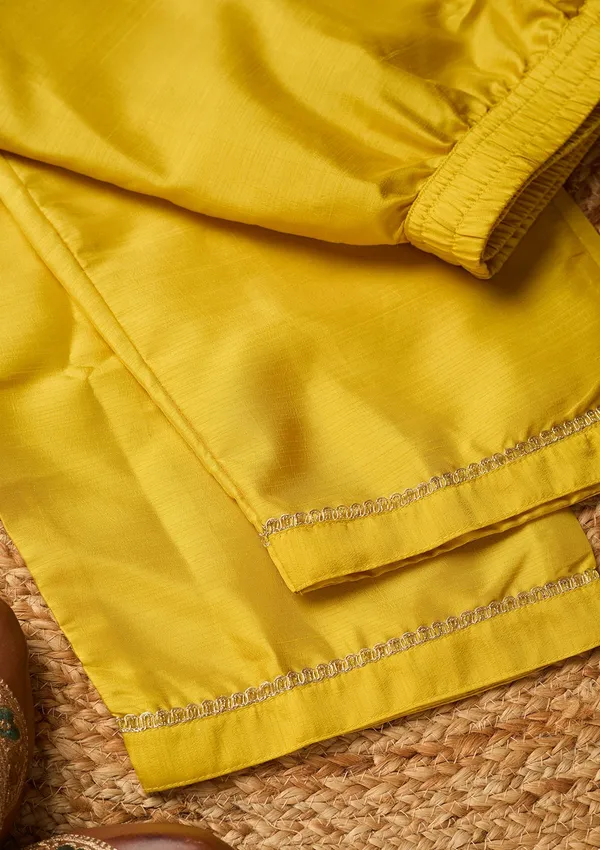 Yellow_Art_Silk_Cording_Straight_Kurta_With_Pant_Regular_And_Dupatta