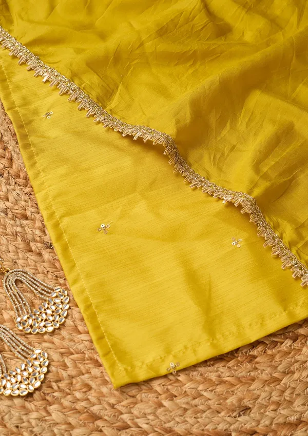Yellow_Art_Silk_Cording_Straight_Kurta_With_Pant_Regular_And_Dupatta