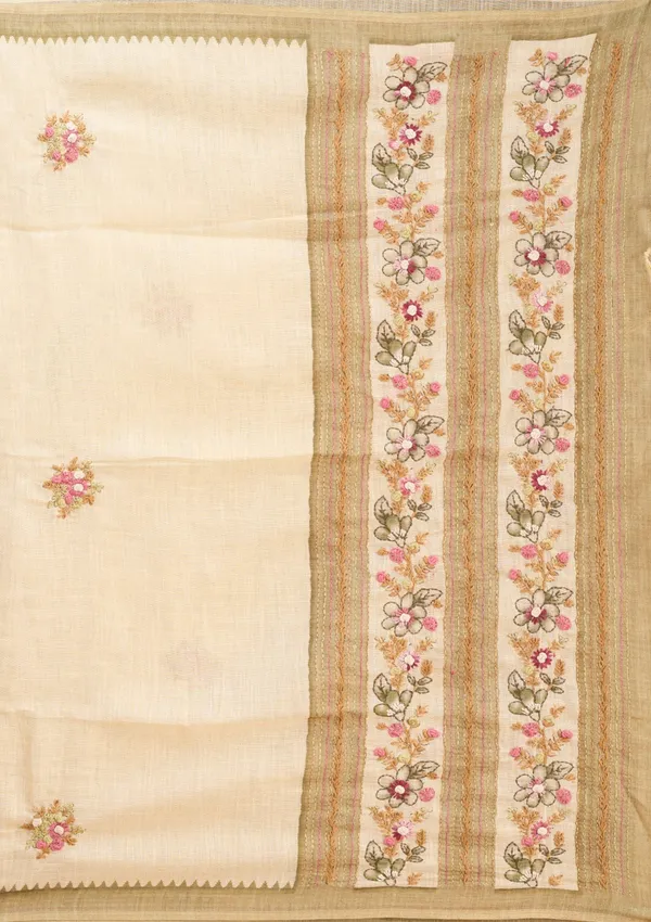Beige_Chanderi_Threadwork_Saree_With_Matching_Blouse_Piece