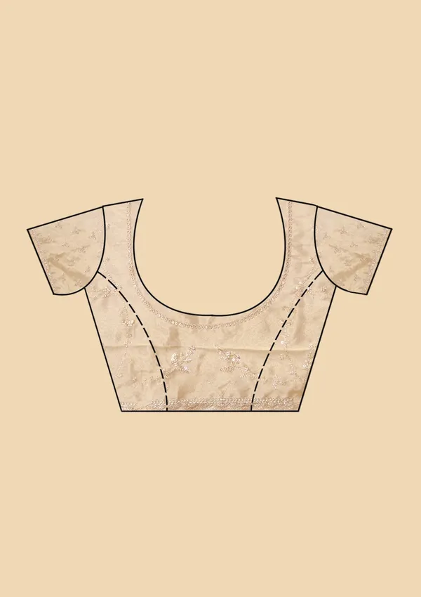 Beige_Tissue_Sequins_Saree_With_Matching_Blouse_Piece